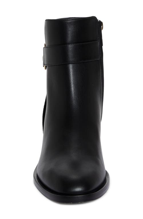 Jimmy Choo Noor Leather Pearly-button Ankle Booties In Black
