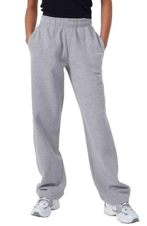 FCUK Relaxed Sweatpants in Light Grey Mel - White