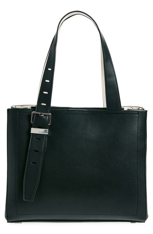 Shop Calvin Klein Lowen Tote Bag In Black/white