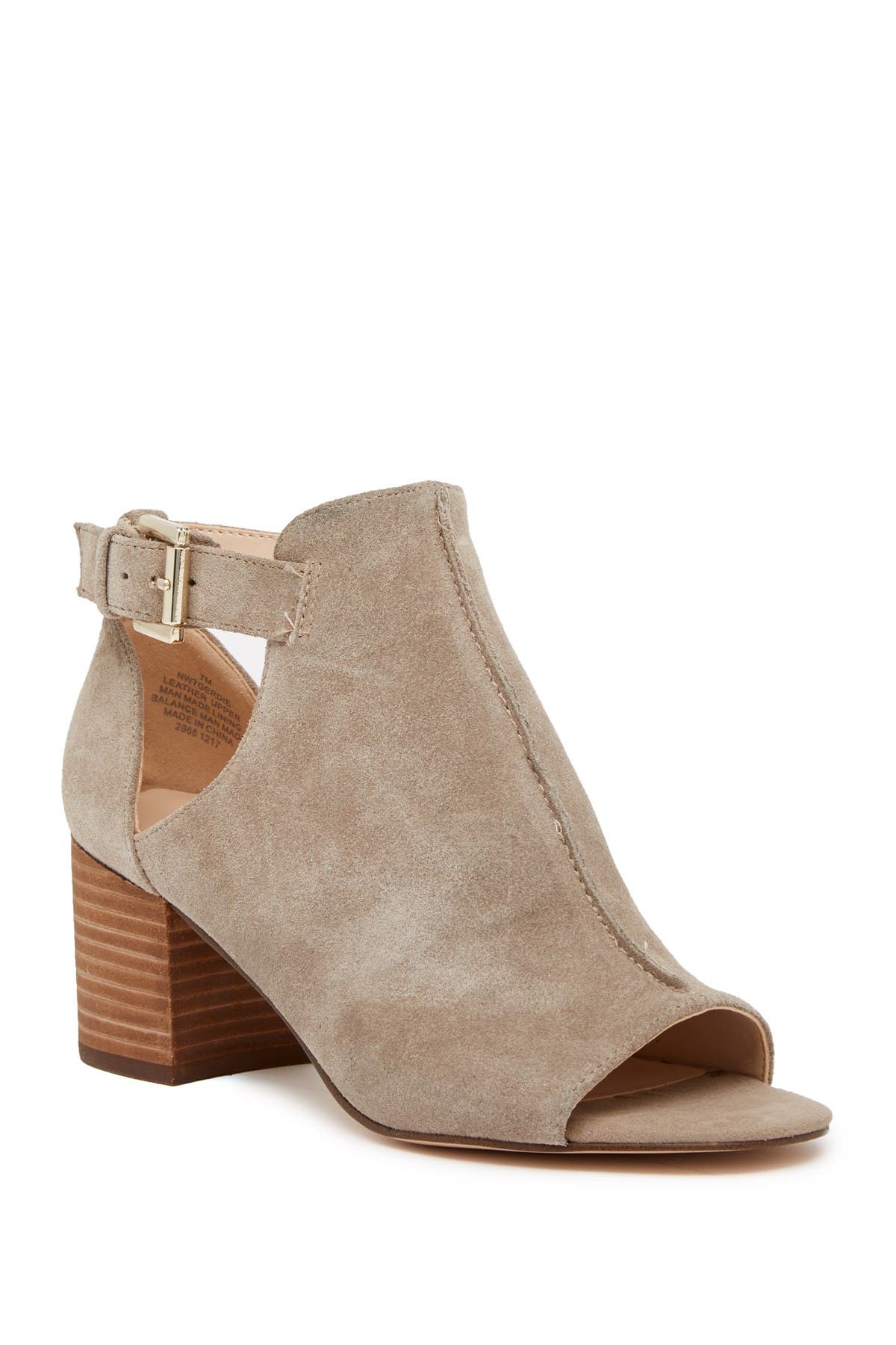 nine west open toe booties