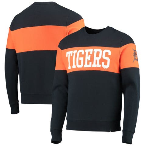 Detroit Tigers Big & Tall Primary Team Logo Long Sleeve T-Shirt - Navy
