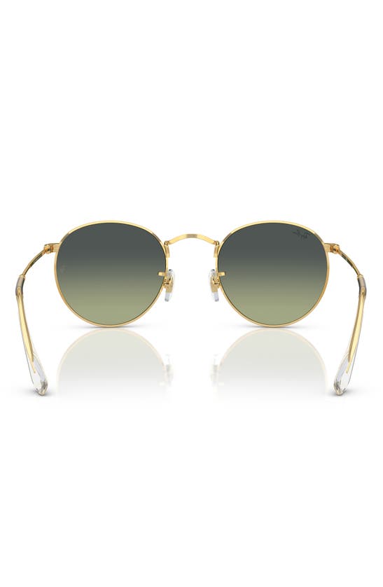 Ray Ban Ray-ban Icons 50mm Round Metal Sunglasses In Green