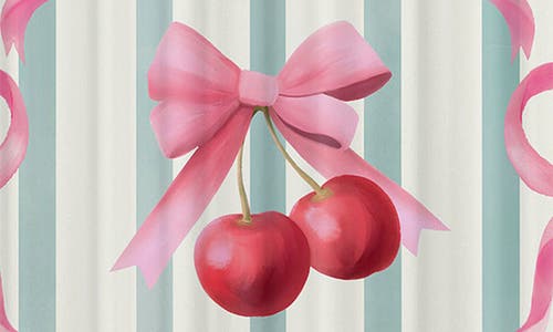 Deny Designs Preppy Bows Shower Curtain In Blue
