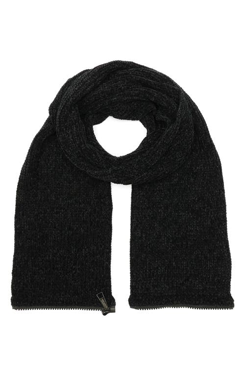 Convertible Chemille Scarf in Black