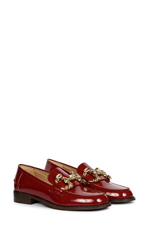 Shop Saint G Livia Bit Loafer In Cherry