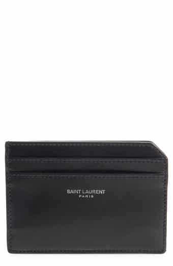 Paris Leather Card Case in Black - Saint Laurent