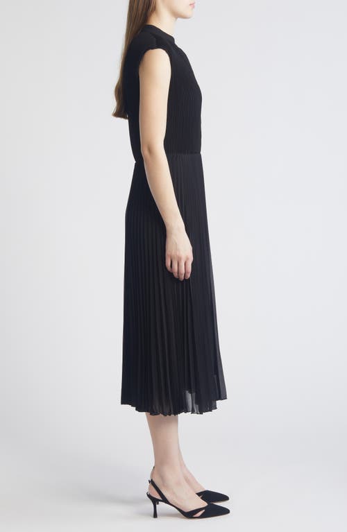 Shop Hugo Boss Boss Diloh Midi A-line Dress In Black