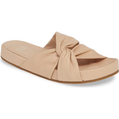 Eileen Fisher Pall Twisted Slide Sandal- Beige