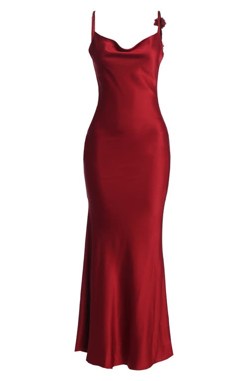 JLUXLABEL JLUXLABEL DOWN THE AISLE OPEN BACK SATIN GOWN