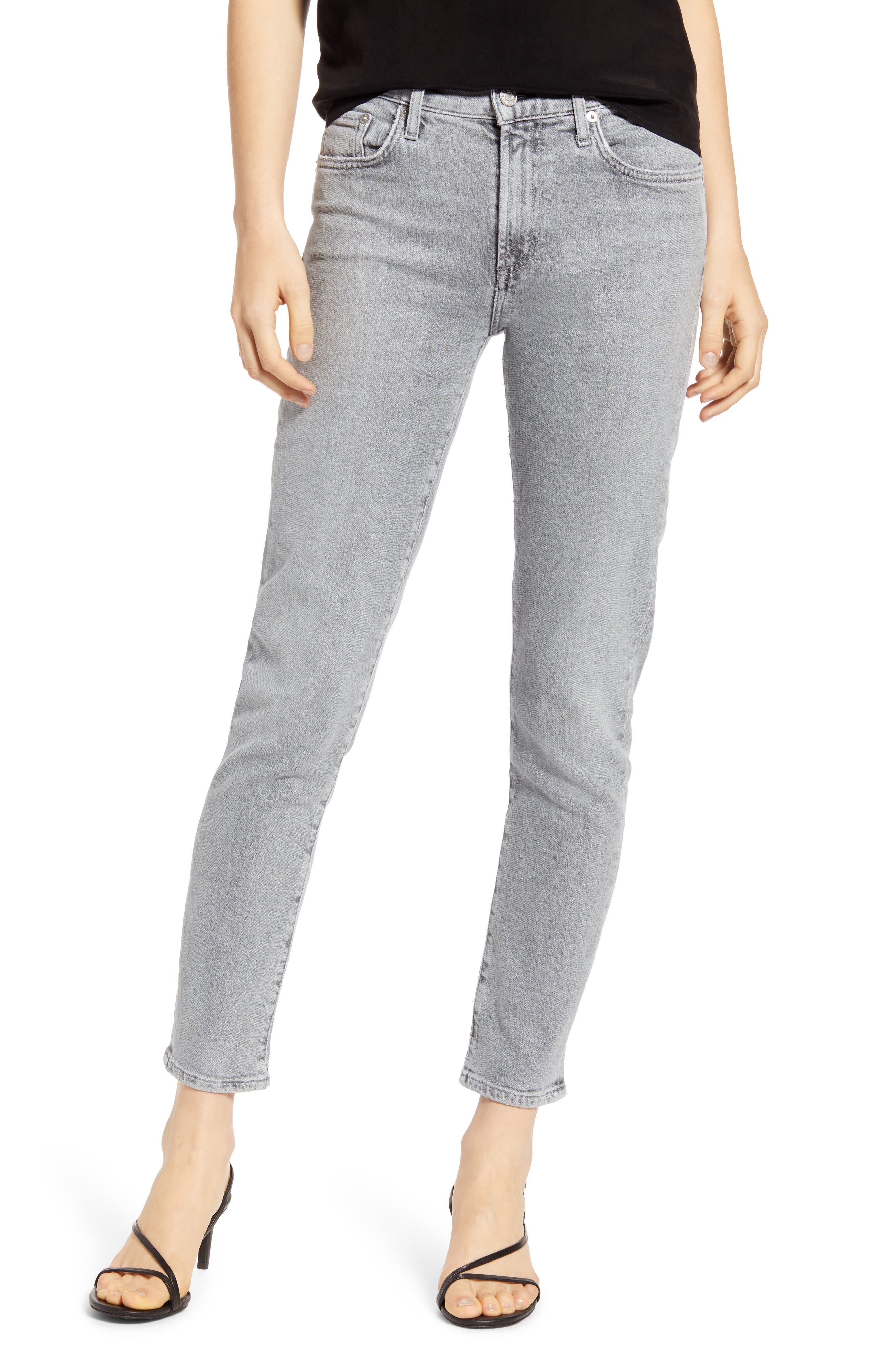 Agolde Toni High Waist Ankle Straight Leg Jeans In Mirror