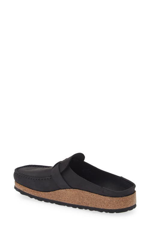 Birkenstock Buckley Narrow Suede Clog In Black