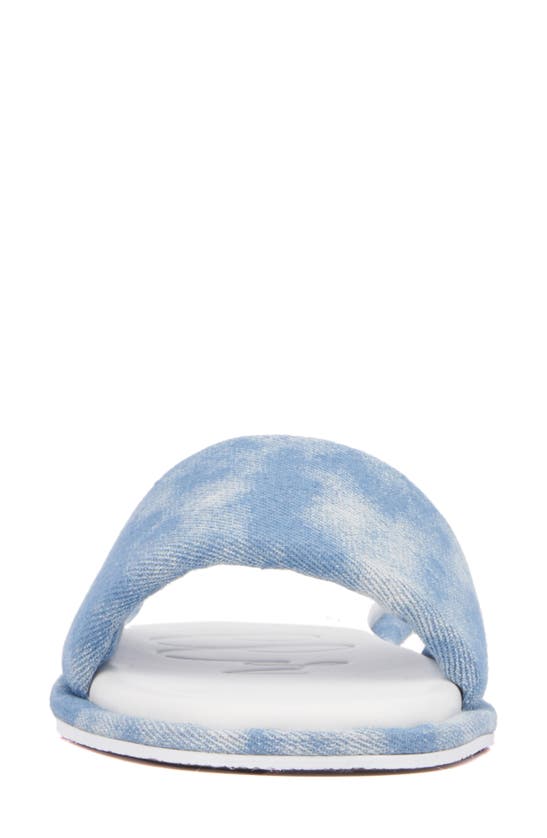 Shop Olivia Miller Power Play Slide Sandal In Acid Wash Blue