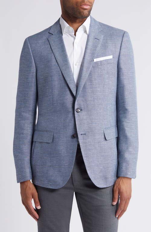 Shop Hugo Boss Boss Hutson Linen & Wool Sport Coat In Open Blue