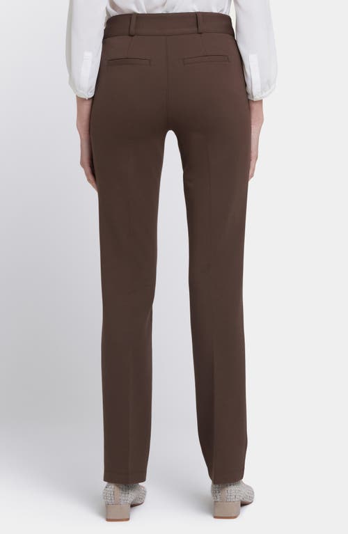 Shop Nydj Sculpt-her™ Classic Ponte Trouser Pants In Coffee Bean