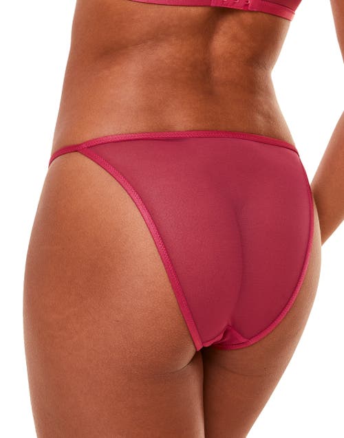 Shop Adore Me Rayna Brazilian Panties In Dark Pink