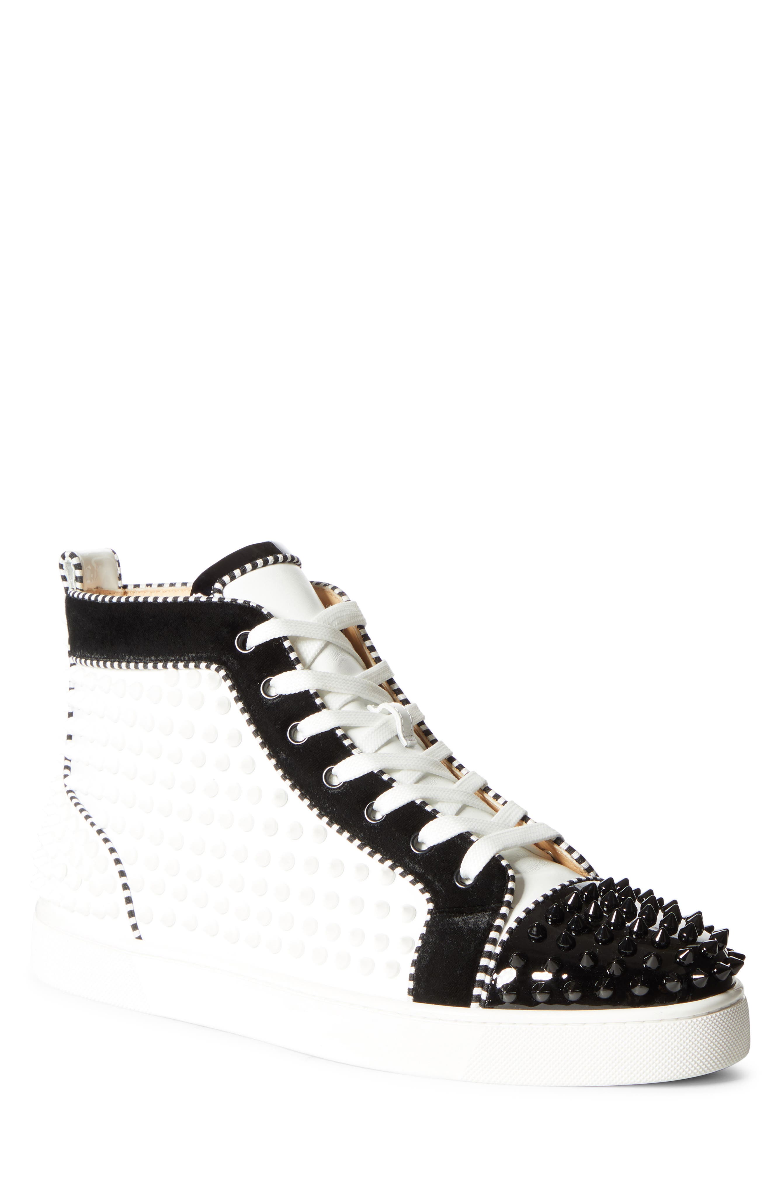 louboutin high tops black