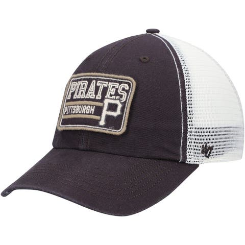 Men's Pittsburgh Pirates Mitchell & Ness Black Cooperstown Collection True  Classics Snapback Hat