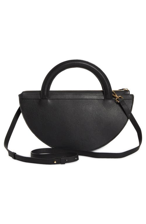 Shop Eilaf X-large Medani Leather Crossbody Bag In Black