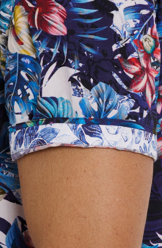 Robert Graham Merrick Floral Camp Shirt In Blue Multi