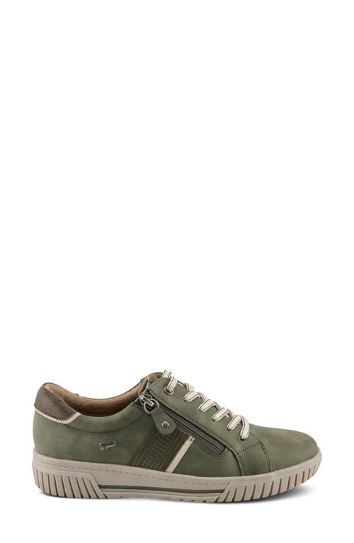 Shop Spring Step Jamia Water Resistant Sneaker In Olive Green