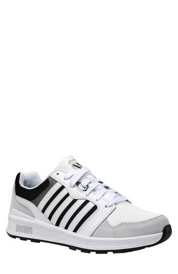 K-swiss Rival Trainer Sneaker In White/black/lunar Rock