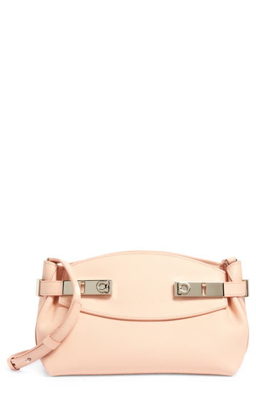 FERRAGAMO Hug Small Leather Pouch in Nylund Pink at Nordstrom