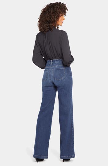 Pull-On Teresa Wide Leg Jeans In Plus Size Sculpt-Her™ Collection -  Crystalline Blue | NYDJ