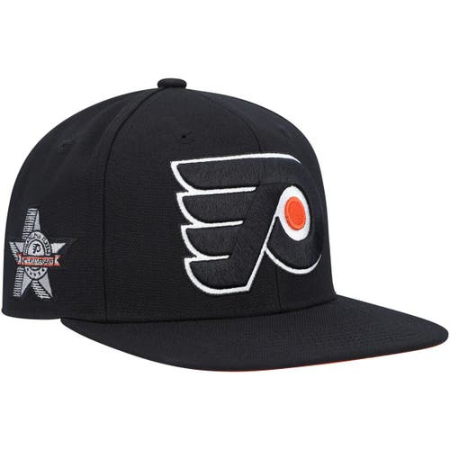 Men's Mitchell & Ness Black Philadelphia Flyers 45th Anniversary Vintage Fitted Hat