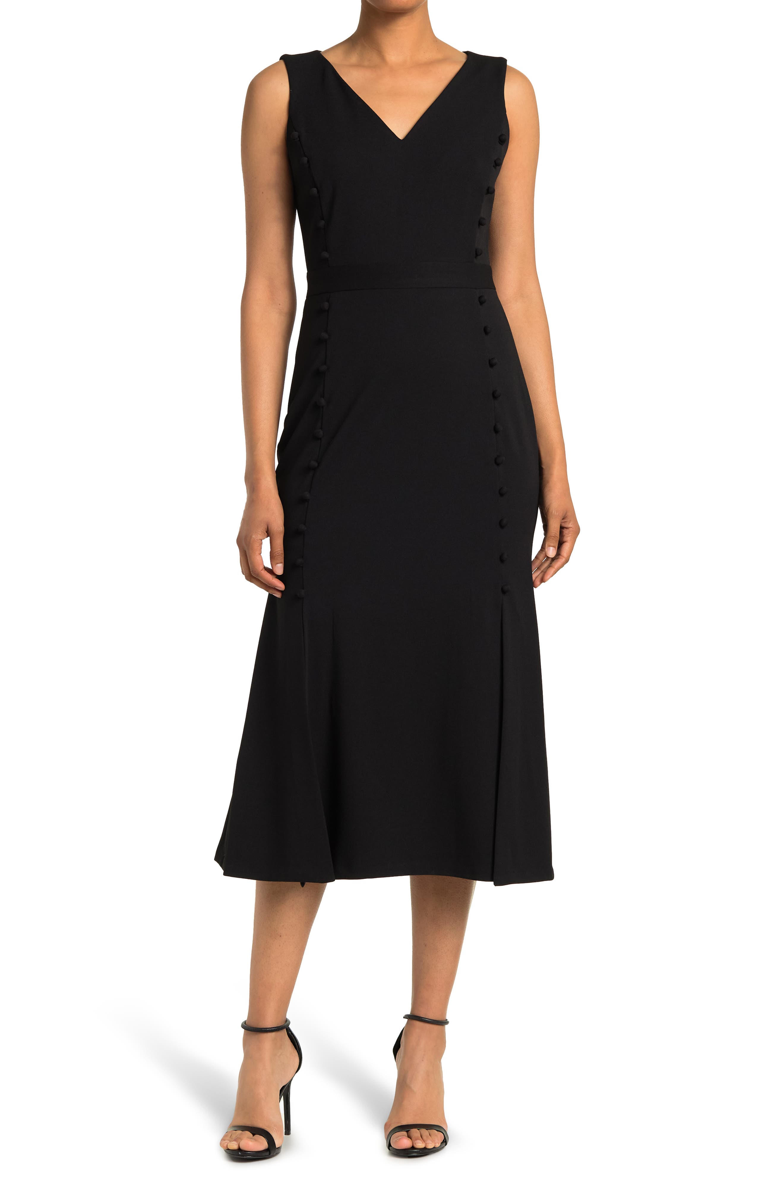 calvin klein black dress nordstrom rack