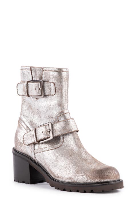 Metallic 2025 booties nordstrom