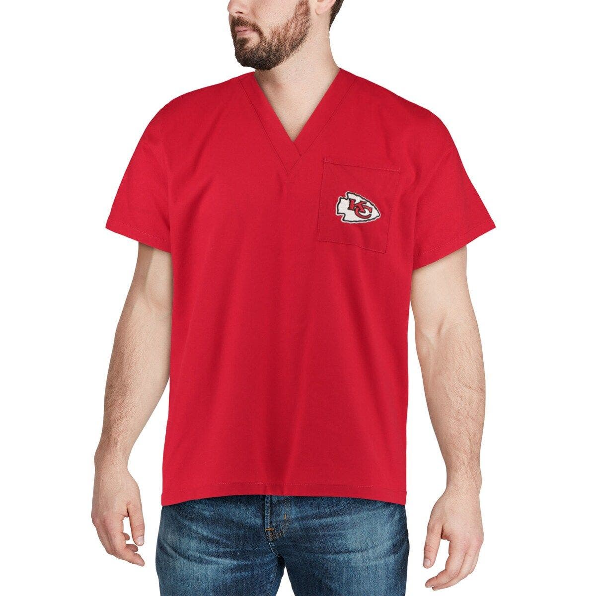 CONCEPTS SPORT Men's Concepts Sport Red Kansas City Chiefs Scrub Top