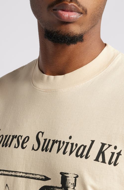 Shop Market Malbon Survival Kit Graphic T-shirt In Cream