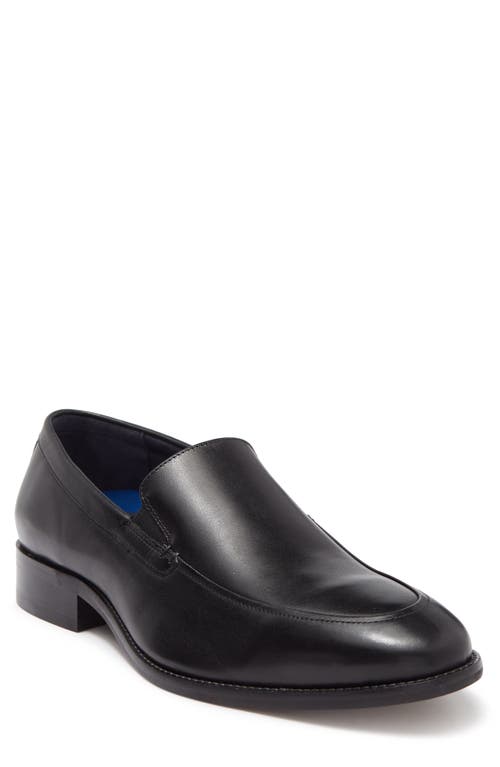 JOHNSTON AND MURPHY Stockton Leather Venetian Loafer in Black