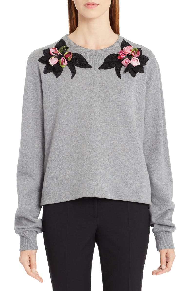 Dolce&Gabbana Rose Embellished Sweatshirt | Nordstrom