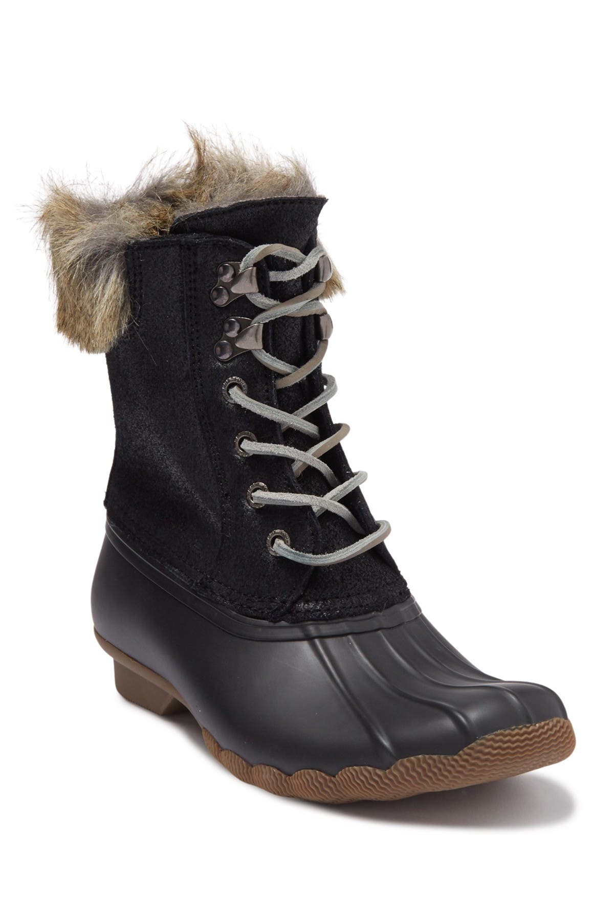 sperry fur lined duck boots