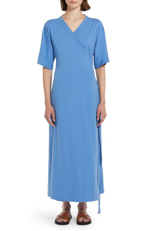 Pisano Maxi Wrap Dress in Sky Blue