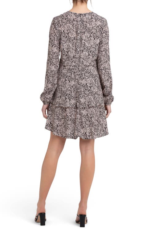 RIPE MATERNITY RIPE MATERNITY FLORENCE TIERED LONG SLEEVE FLORAL MATERNITY/NURSING DRESS 