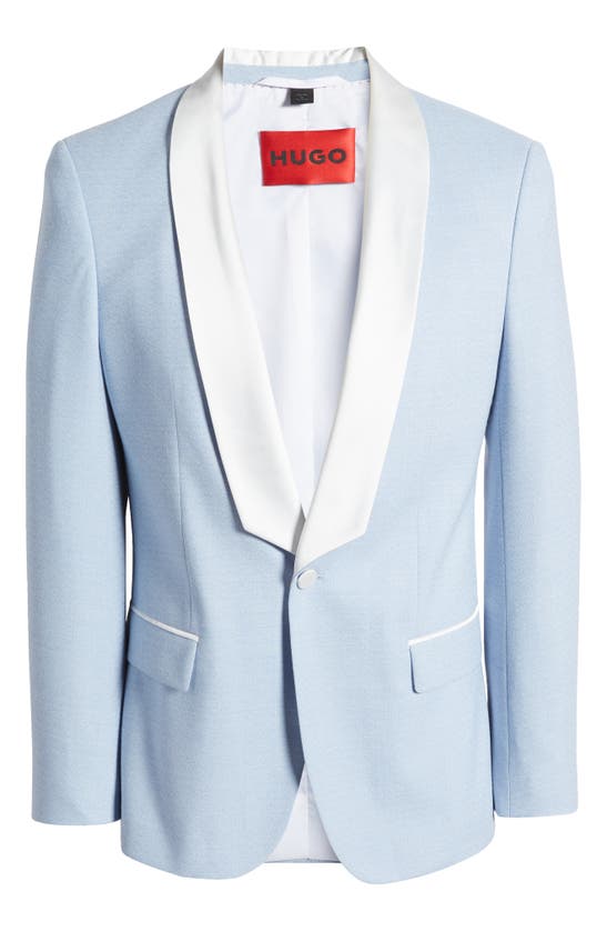 Shop Hugo Henry Slim Fit Suit Jacket In Light Blue