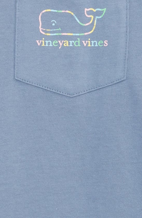 VINEYARD VINES KIDS' EASTER WHALE GRAPHIC LONG SLEEVE POCKET TEE