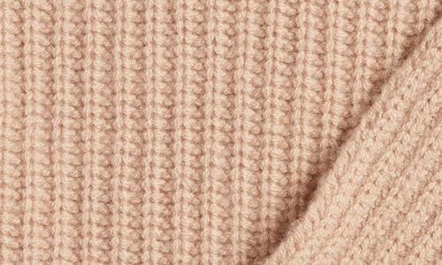 Nordstrom Rib Wool & Cashmere Throw Blanket In Camel