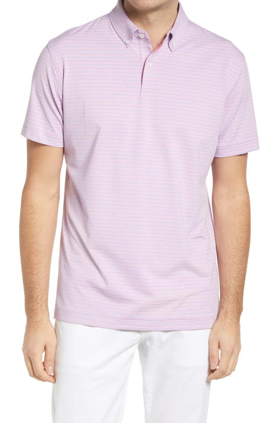 Peter Millar Piper Stripe Performance Polo In Watsonia