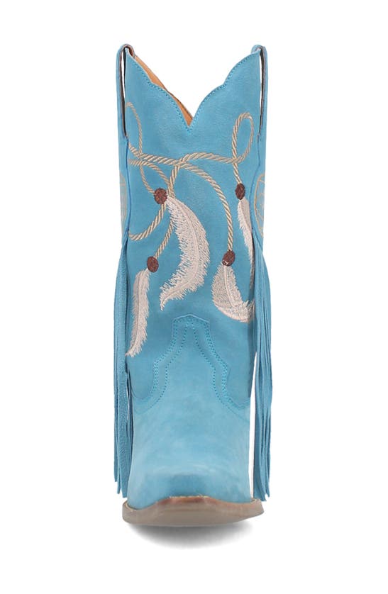 Shop Dingo Day Dream Fringe Embroidered Western Boot In Blue