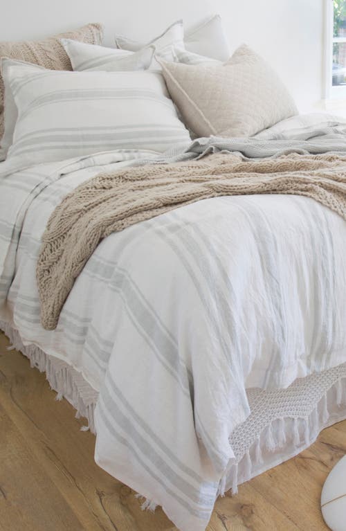 Pom Pom At Home Jackson Sham In White/ocean