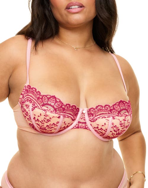 Shop Adore Me Paloma Contour Balconette Bra In Medium Pink