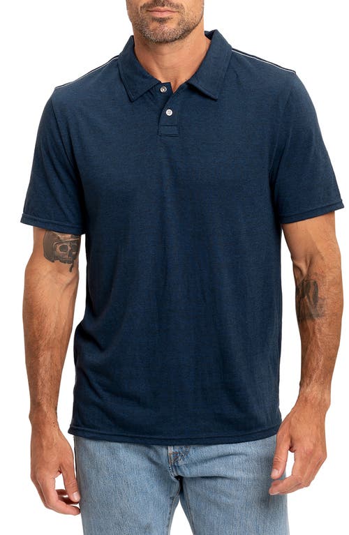 Shop Threads 4 Thought Baseline Slub Polo In Midnight