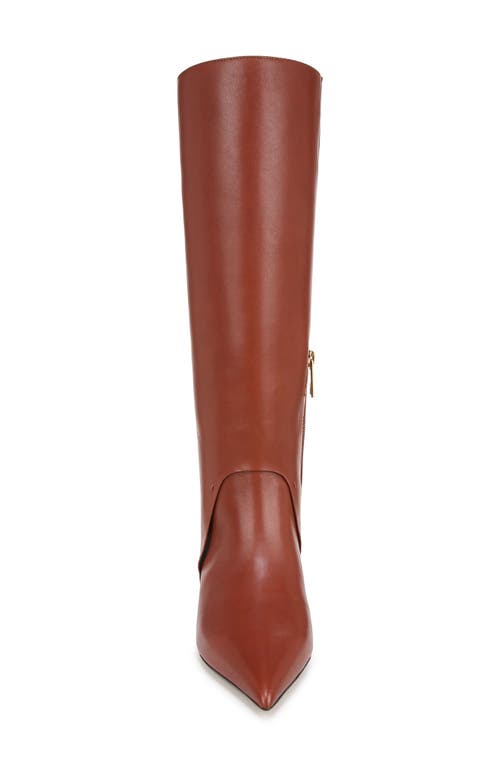 Shop Franco Sarto Martin Pointed Toe Knee High Boot In Brown