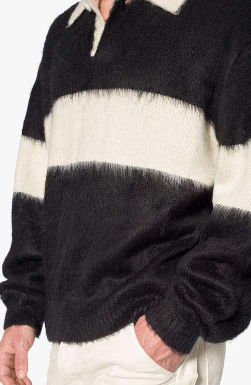 MNML MNML STRIPE COTTON RUGBY SWEATER 