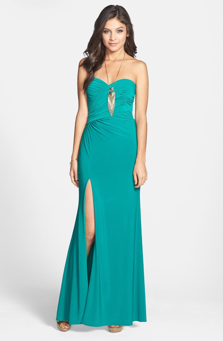Hailey Logan Embellished Strapless Gown (Juniors) (Online Only) | Nordstrom