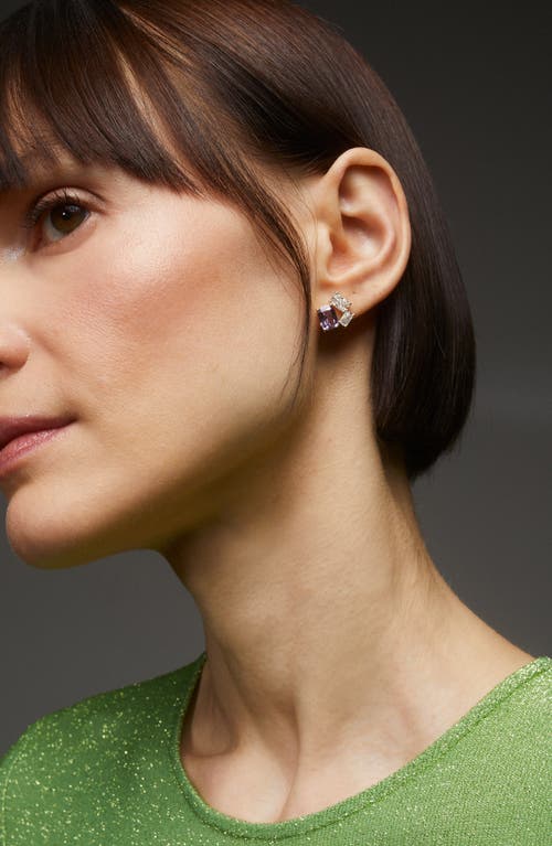 NADRI NADRI NORTHERN LIGHTS CUBIC ZIRCONIA CLUSTER STUD EARRINGS