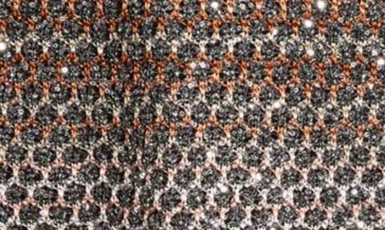 Shop Missoni Mock Neck Sleeveless Sequin Knit Dress In Multicolor On Black Base